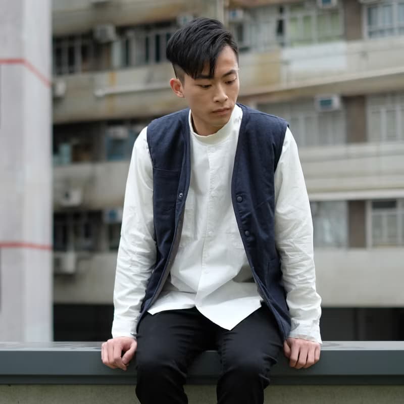 雙面夾棉背心 Quilted Vest/情侶服/簡約/秋冬/工裝/外套