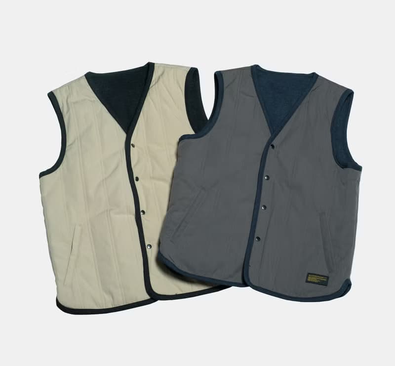 雙面夾棉背心 Quilted Vest/情侶服/簡約/秋冬/工裝/外套