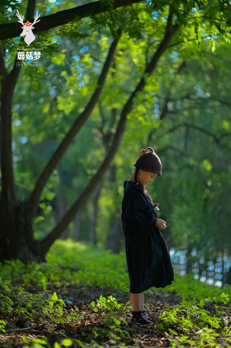 蘑菇夢手工羊毛氈成人兒童秋冬萬聖節可愛小南瓜森系精靈帽