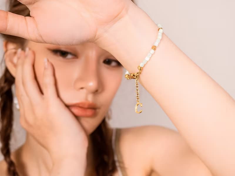 汐語系 | 靜浪 - 渡假風 夏日 海灘 綠色 貝殼 黃銅 抗敏 手鍊