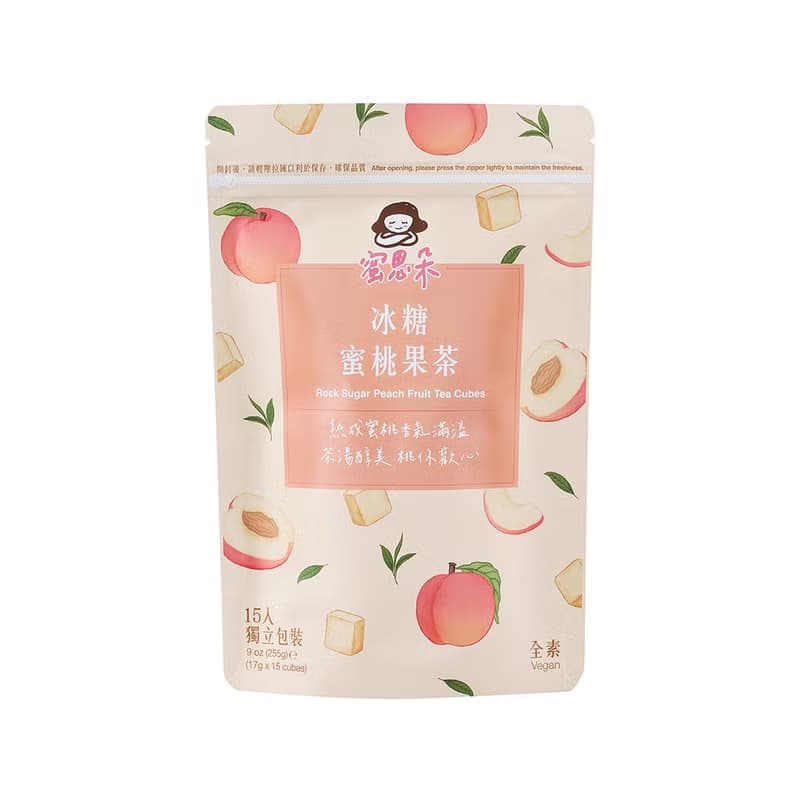 冰糖蜜桃果茶 | 17gx15入/袋 | 婚禮小物 伴娘禮 送女友 茶磚