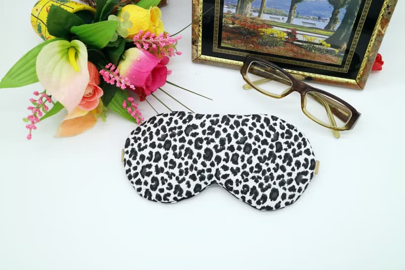 豹紋可調式睡眠眼罩附束口收納袋 sleep mask *SK*