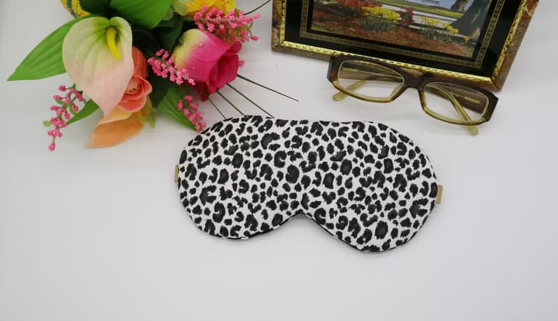 豹紋可調式睡眠眼罩附束口收納袋 sleep mask *SK*