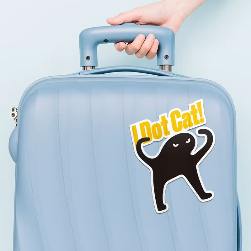 I don't cat 貓咪 防水貼紙組合 可貼筆電 行李箱 汽機車 257