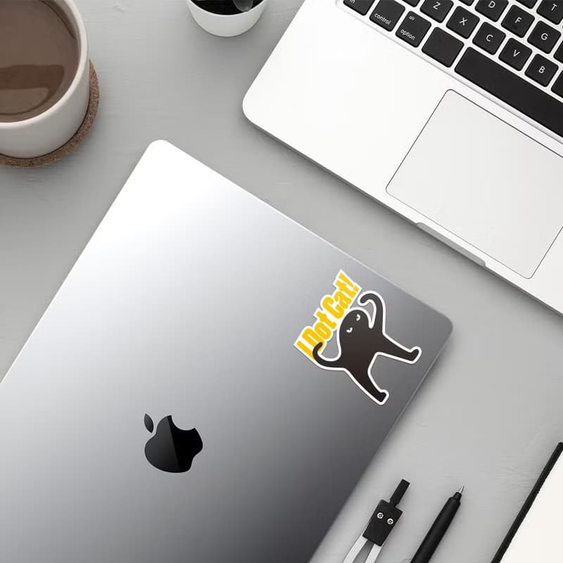 I don't cat 貓咪 防水貼紙組合 可貼筆電 行李箱 汽機車 257