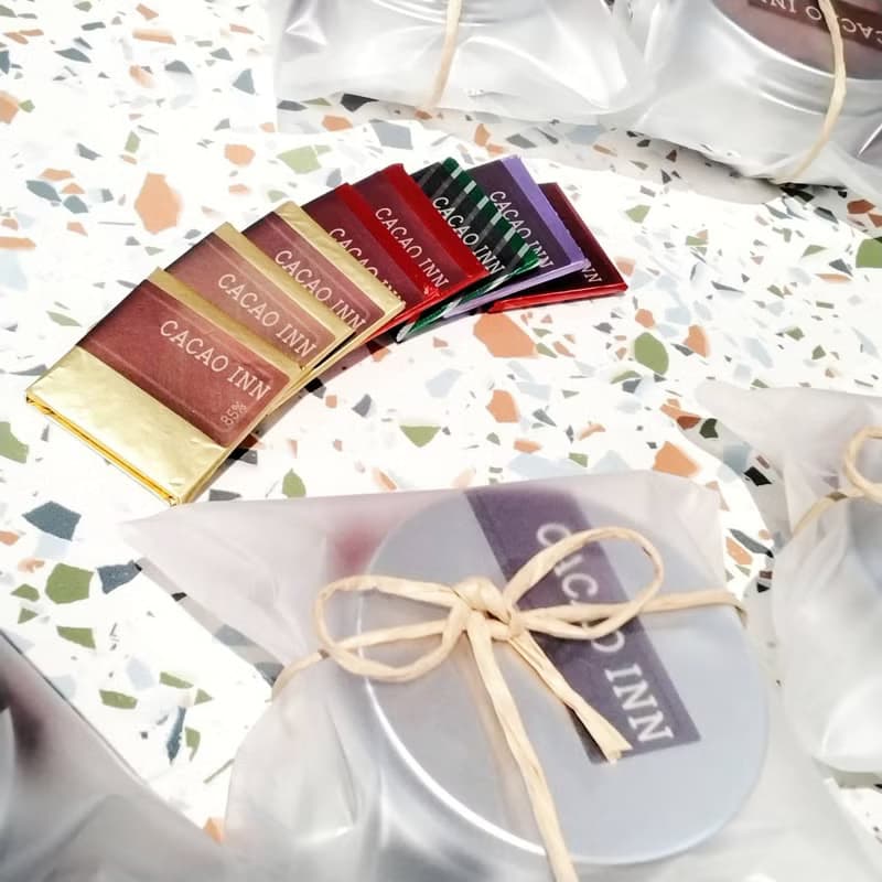 CACAOinN現磨調溫鋁盒_100%純巧克薄片NT420優惠NT399純手工包裝
