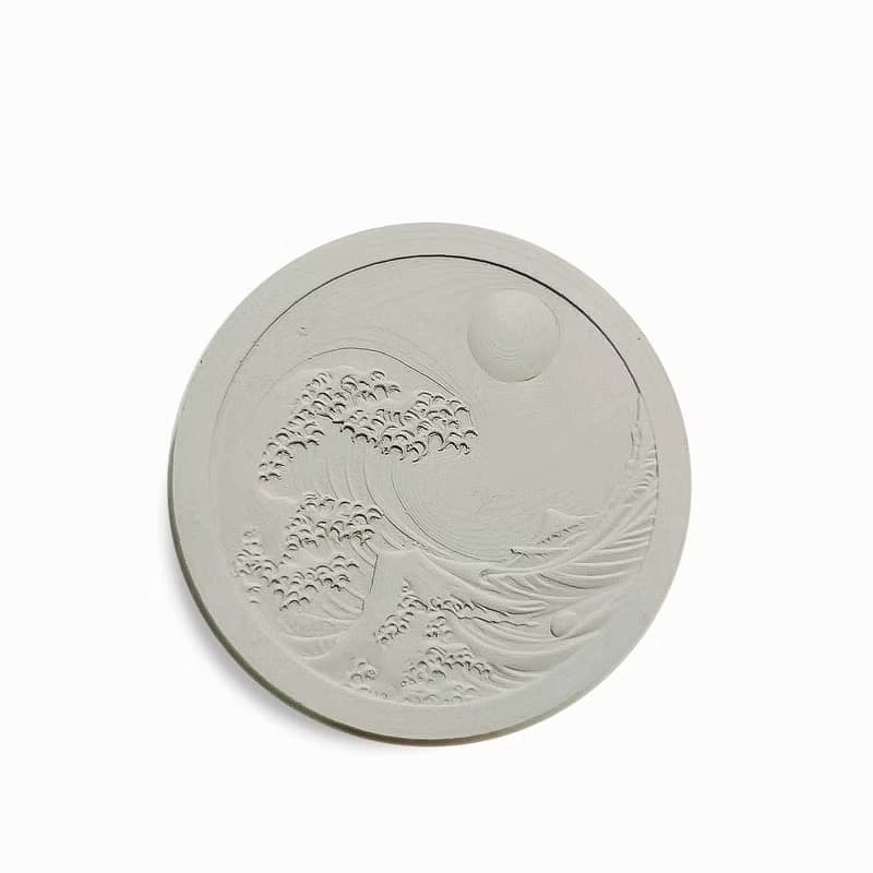 神奈川衝浪環保水泥杯墊 擴香石 禮物