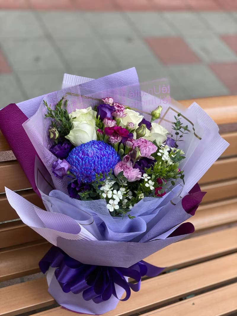 鮮花花束-紫羅蘭永恆花園 | 情人節 生日首選 | 台北可自取