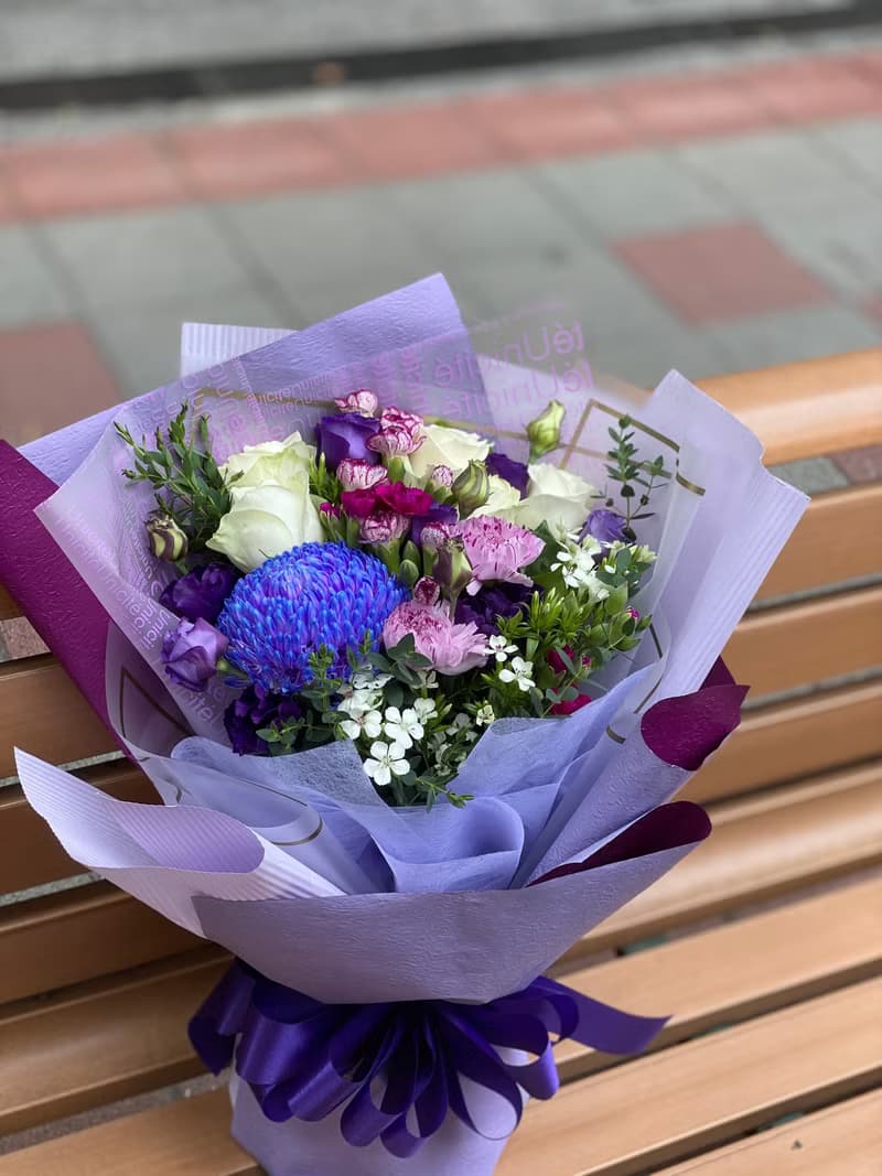鮮花花束-紫羅蘭永恆花園 | 情人節 生日首選 | 台北可自取