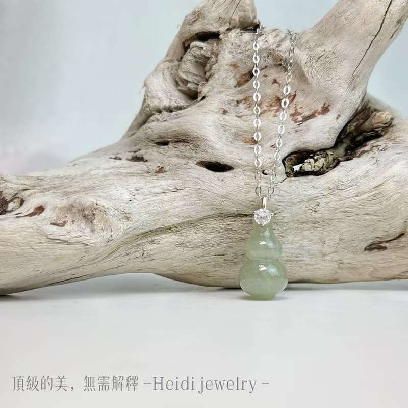 吉祥平安/招財納福-冰種葫蘆翡翠項鍊