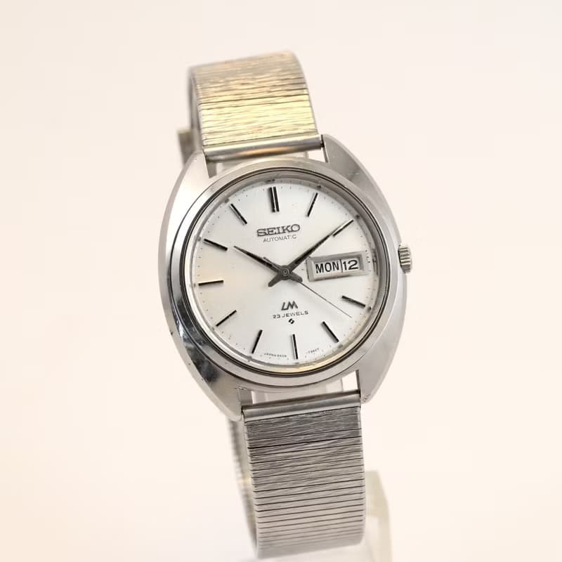 SEIKO LORDMATIC  男性用腕時計 23J Silver Dial 自動巻 Automatic Date Ref.5606-7150 手錶 古董錶