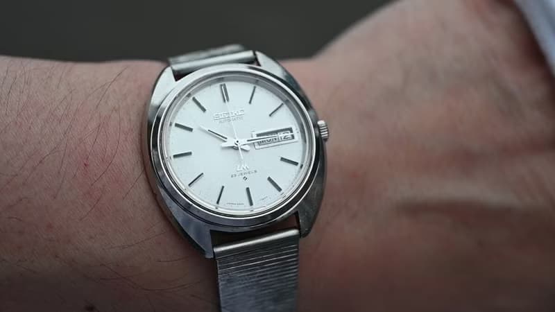 SEIKO LORDMATIC  男性用腕時計 23J Silver Dial 自動巻 Automatic Date Ref.5606-7150 手錶 古董錶