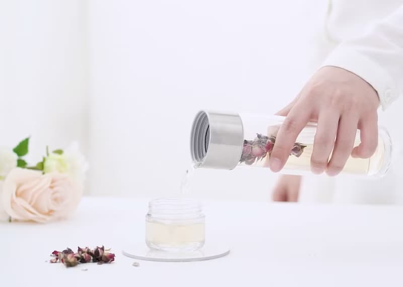 【冷泡茶‧茶水分離】雙層玻璃泡茶杯-茶葉濾網(透明) -香港限定