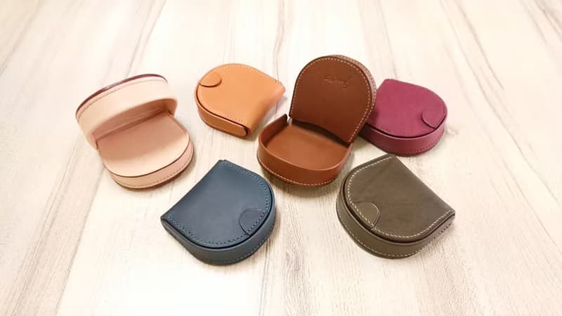 馬蹄型零錢包 駒縫馬蹄型零錢包 真皮全手縫
