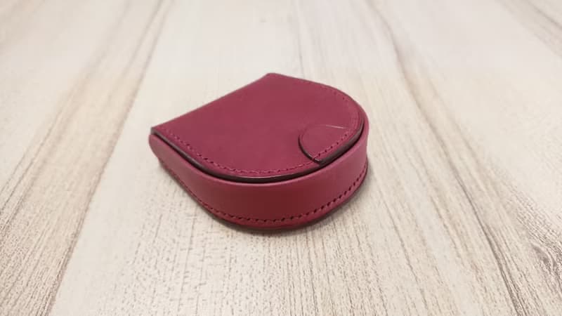 馬蹄型零錢包 駒縫馬蹄型零錢包 真皮全手縫