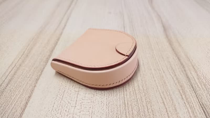 馬蹄型零錢包 駒縫馬蹄型零錢包 真皮全手縫