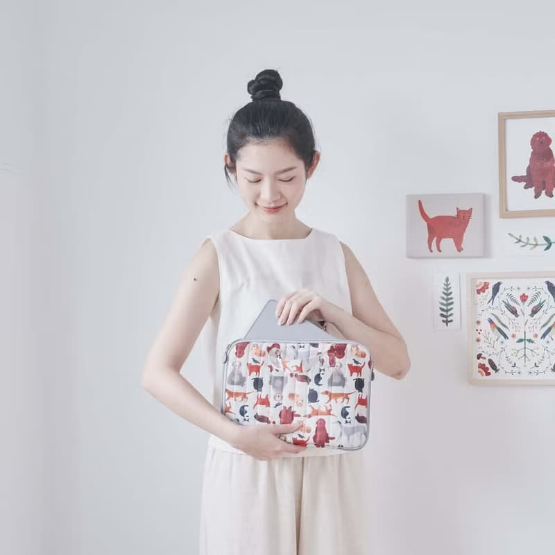 11吋iPad平板收納包-手提款/藝術家聯名/印花樂xSoupy/寵物派對