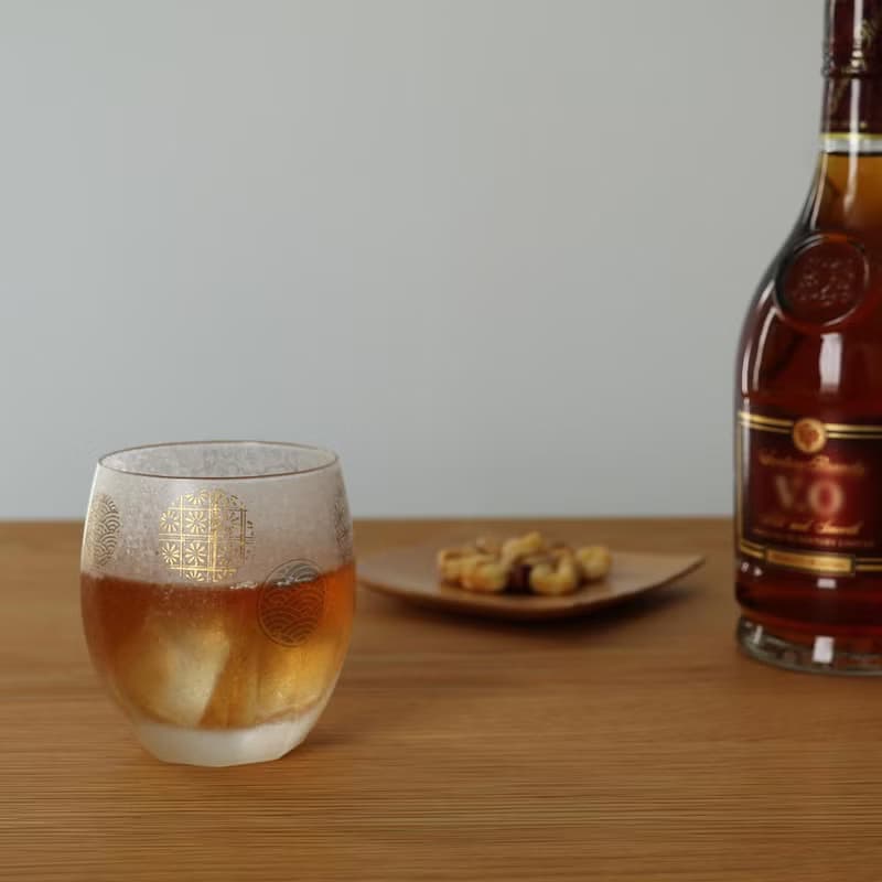 日本ADERIA 丸紋雙入杯禮盒組 / 345ml