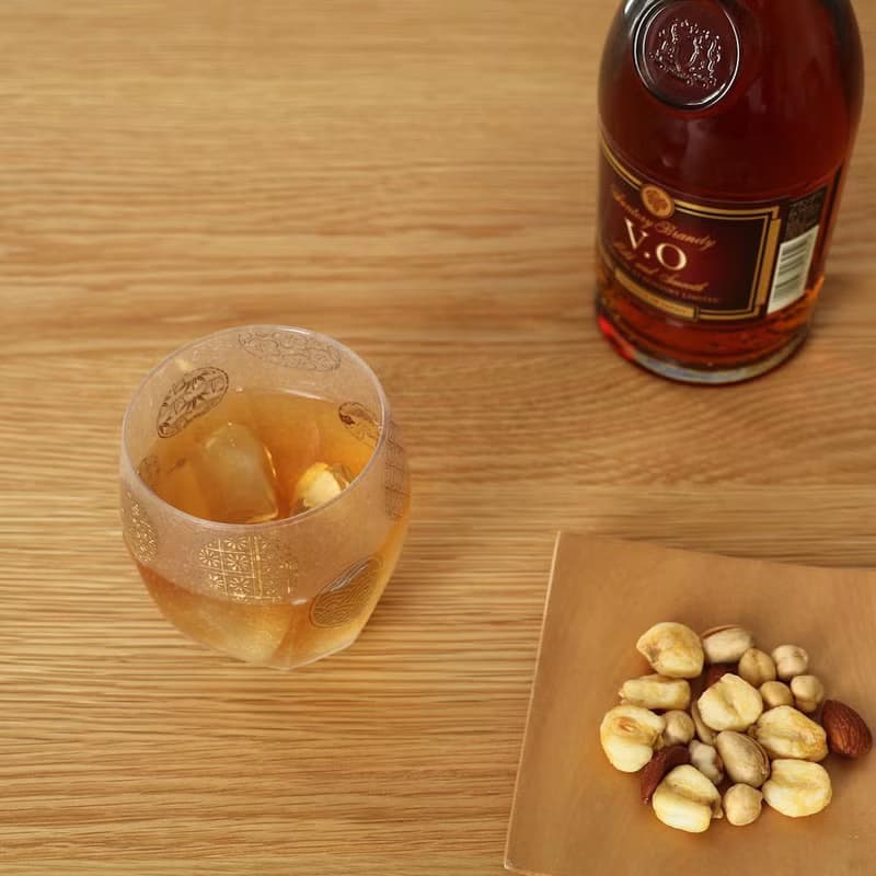 日本ADERIA 丸紋雙入杯禮盒組 / 345ml