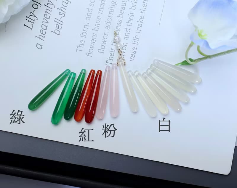 檸檬手作  瑪瑙長水滴珍珠耳環/美國14K包金防敏耳勾/耳夾(4色)