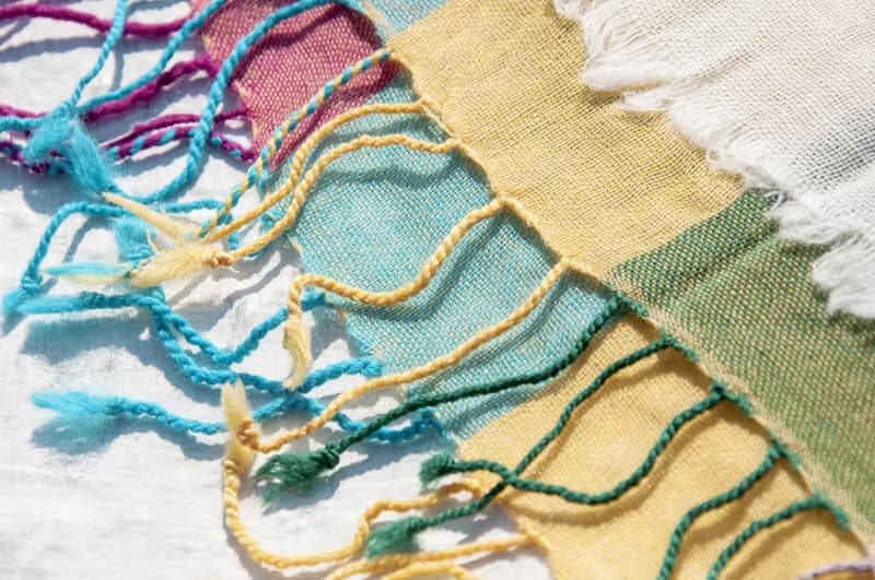 水煮羊毛披肩/針織圍巾/刺繡圍巾/羊絨披巾/喀什米爾Cashmere-花