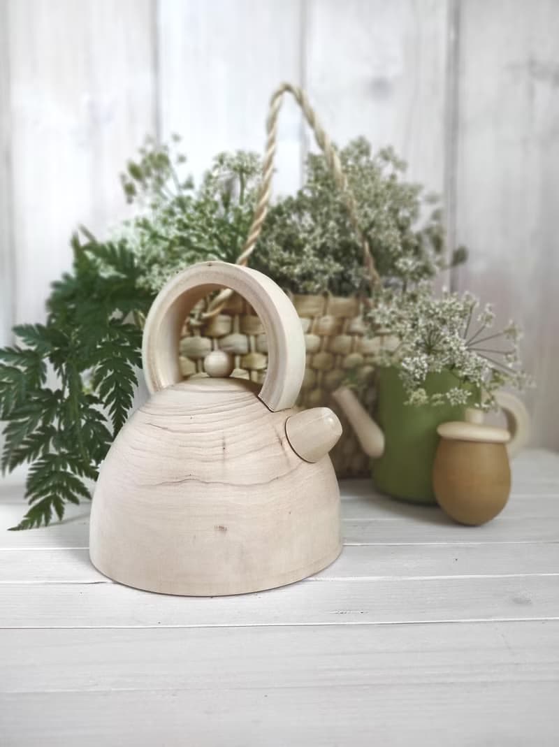Wooden Tea Set