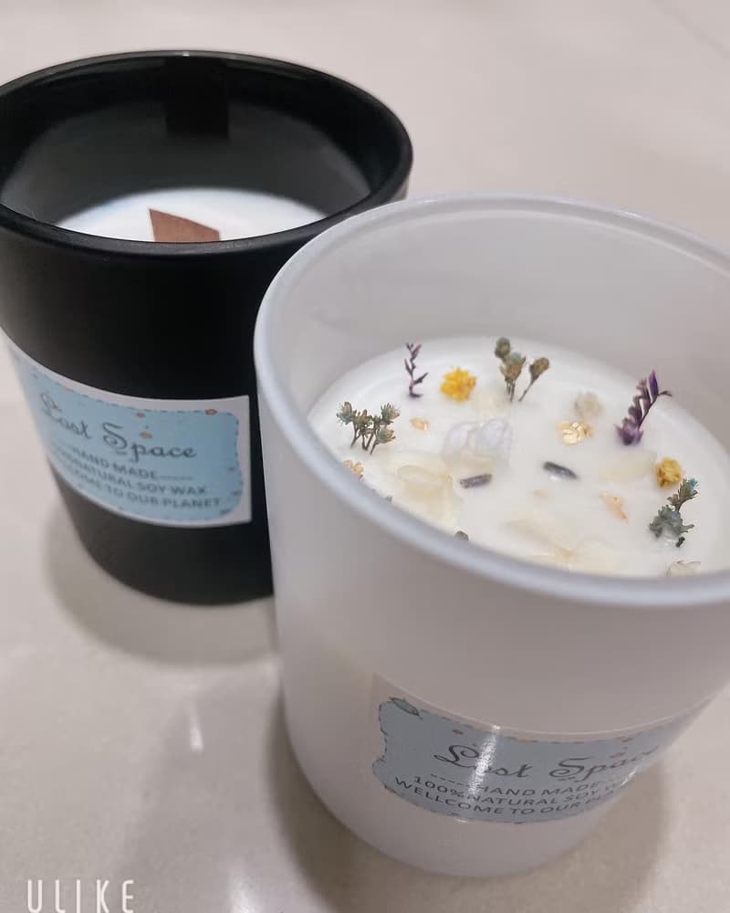 杯子永生花蠟燭