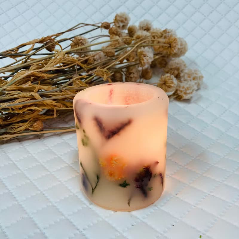香氛 花草蠟燭 乾燥花 永生花 手工藝術蠟燭
