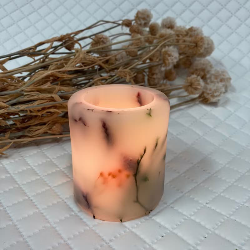 香氛 花草蠟燭 乾燥花 永生花 手工藝術蠟燭