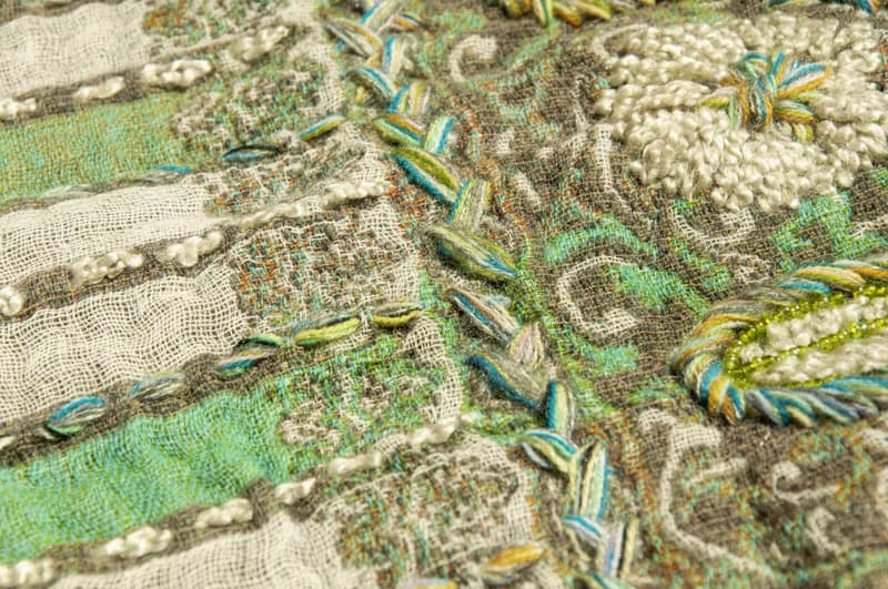 水煮羊毛披肩/針織圍巾/刺繡圍巾/羊絨披巾/喀什米爾Cashmere-花