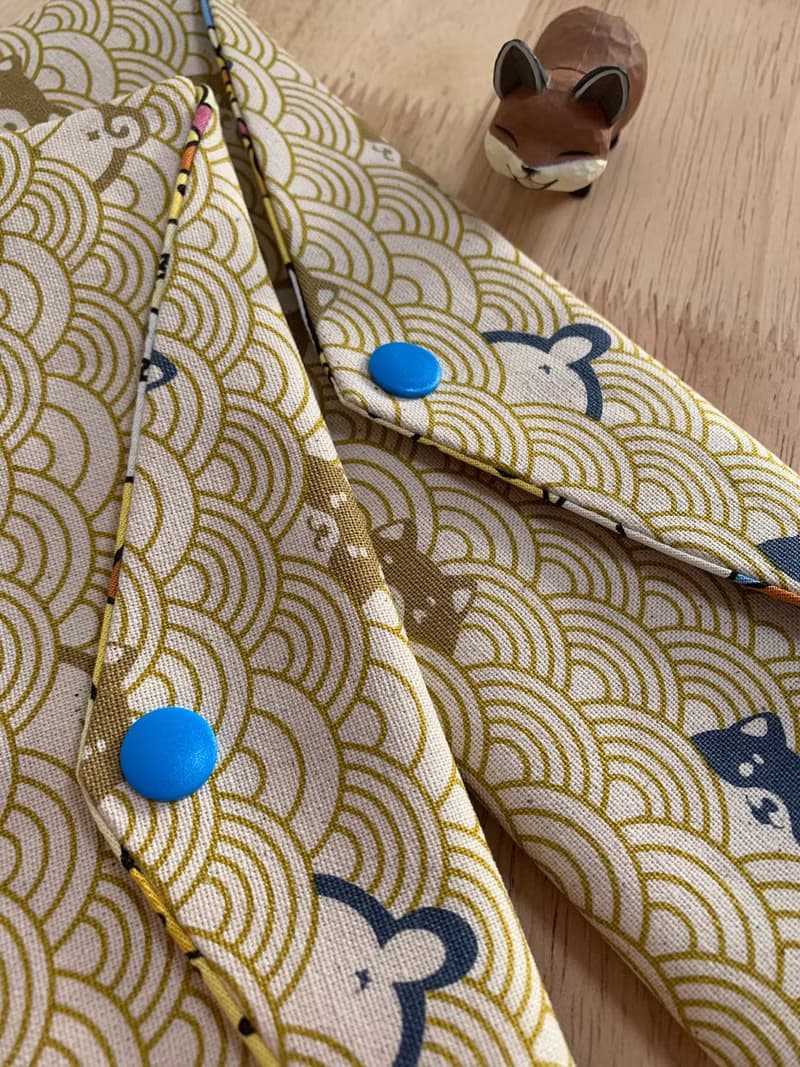 文青風環保純棉筷袋 柯基樂悠遊 質感原胚 日本 潮物 收納 手作