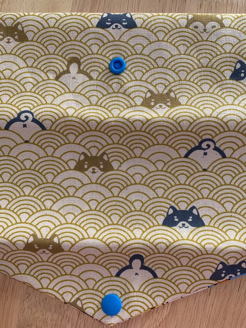 文青風環保純棉筷袋 柯基樂悠遊 質感原胚 日本 潮物 收納 手作