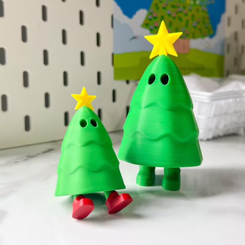 Zou X'mas tree 7 cm - Green Body / Christmas model model 7cm green