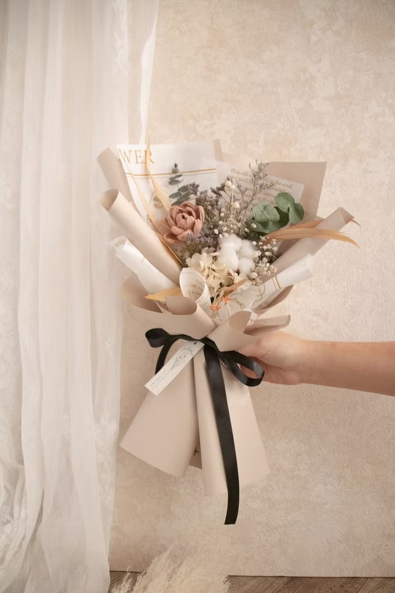 氣質風格 擴香花向日葵花束 乾燥花花束