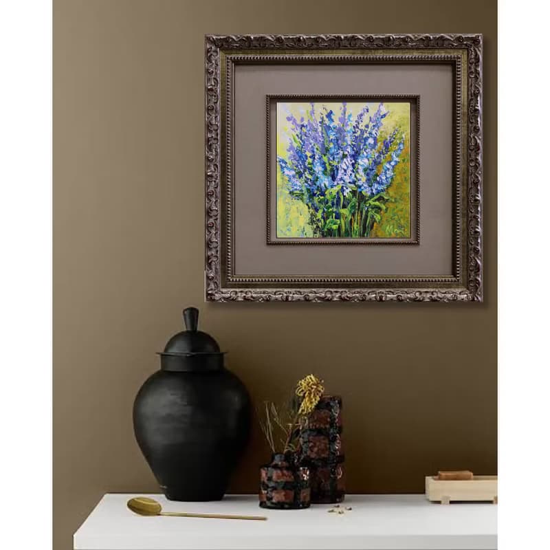 Bluebonnets Painting Bouquet Meadow Wildflowers Flowers Provence France Riviera