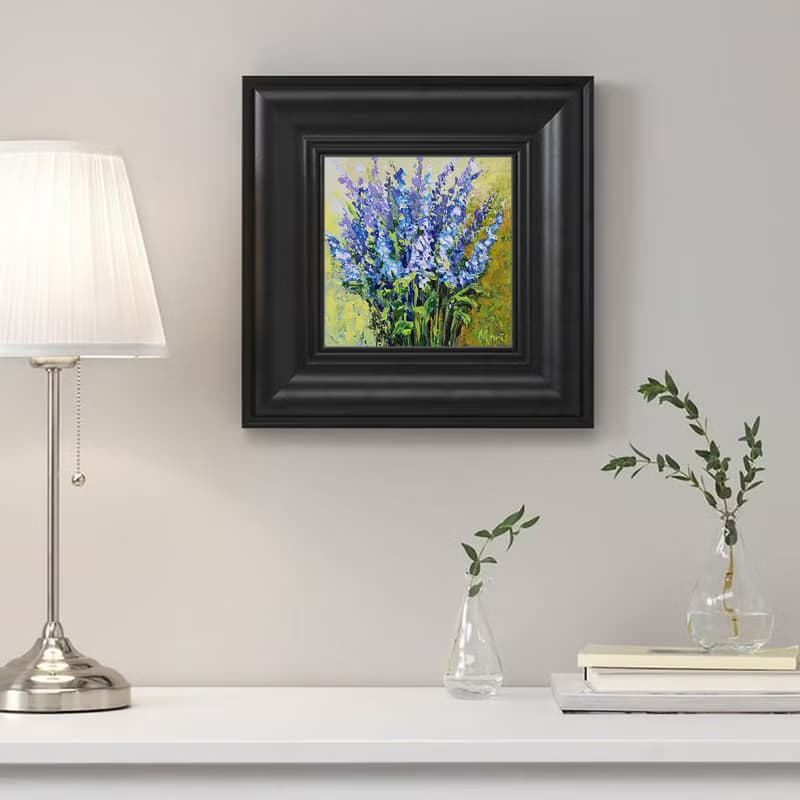 Bluebonnets Painting Bouquet Meadow Wildflowers Flowers Provence France Riviera