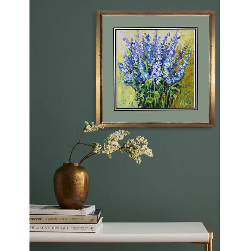 Bluebonnets Painting Bouquet Meadow Wildflowers Flowers Provence France Riviera