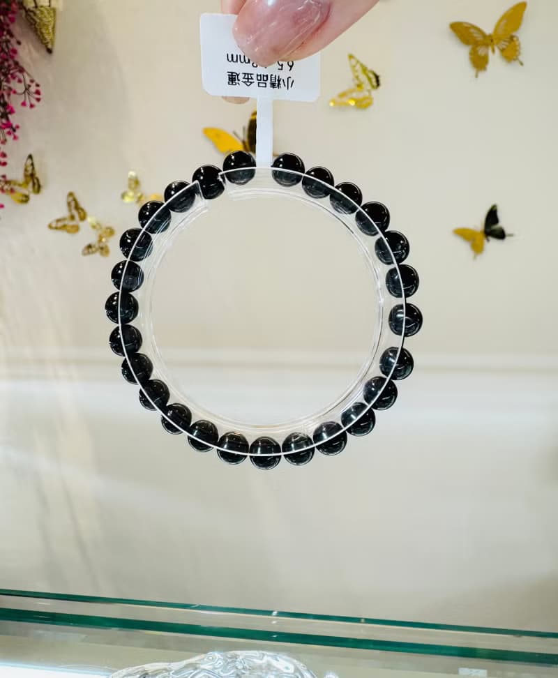 小精品閃閃金運石紫蘇輝石6.5mm吸引財富財運能量偏財