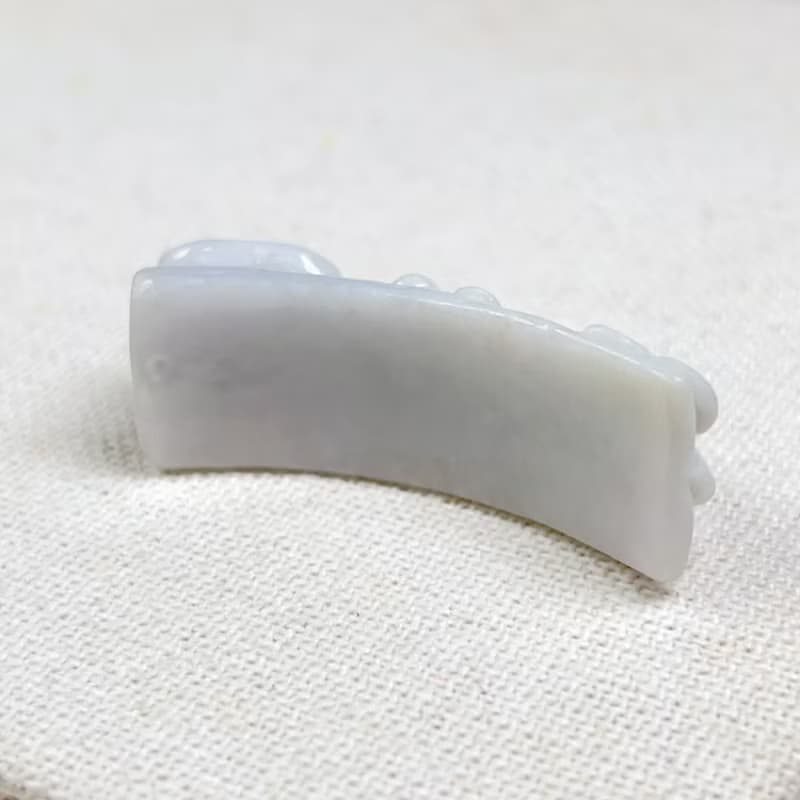 白翡翡翠如意金魚手牌 | 天然緬甸玉A貨翡翠 | 送禮