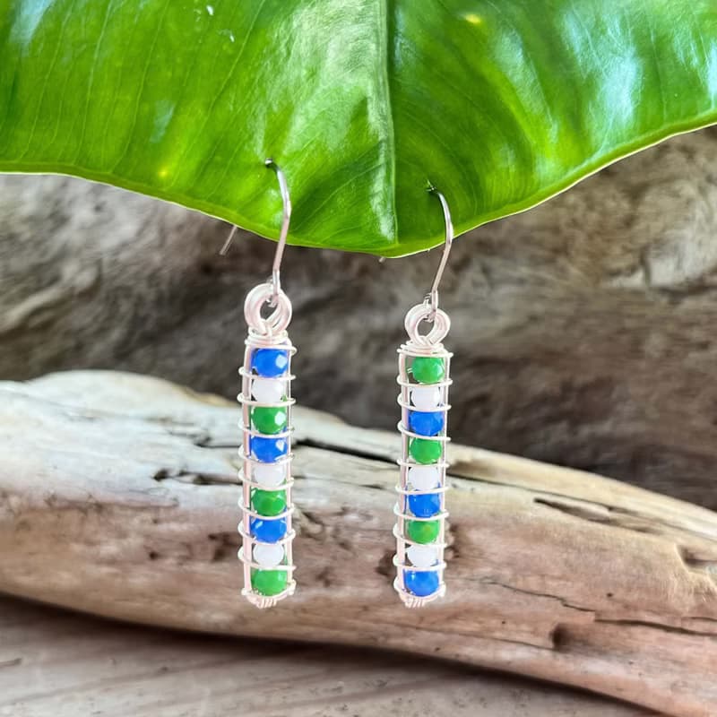 流線系列 / 浪上光點 / 耳環 / 耳夾