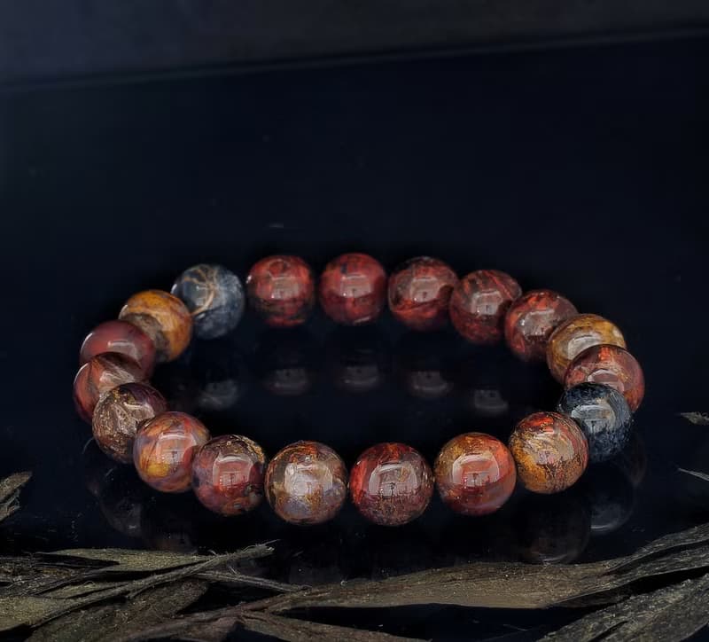 三色彼得石 10.5mm 水晶手鍊 ( HKA9001 )