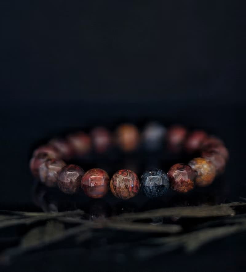 三色彼得石 10.5mm 水晶手鍊 ( HKA9001 )