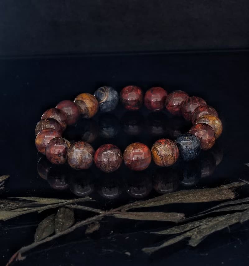 三色彼得石 10.5mm 水晶手鍊 ( HKA9001 )