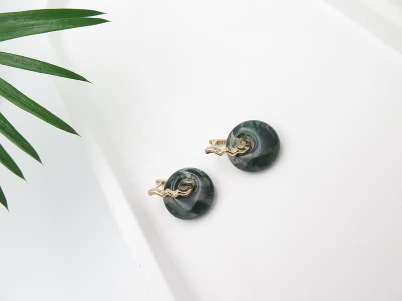 COLE COOL兩用簡約時尚純銀玉耳環