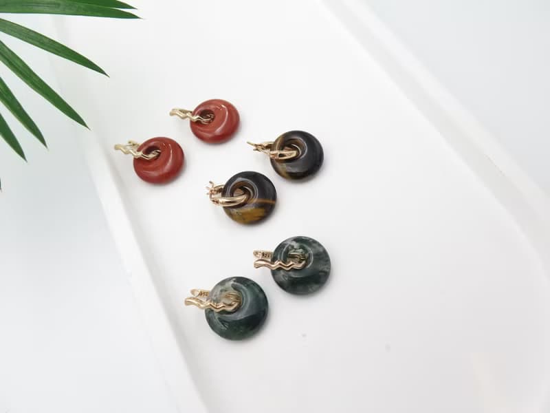 COLE COOL兩用簡約時尚純銀玉耳環