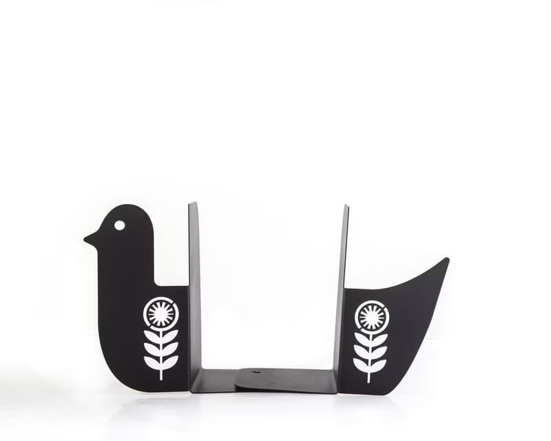 Metal Bookends // Scandi Bird // FREE SHIPPING //