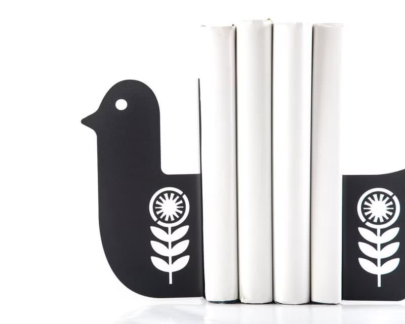 Metal Bookends // Scandi Bird // FREE SHIPPING //