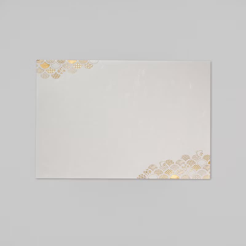 餐具 御膳墊紙 小紋青海波 2入