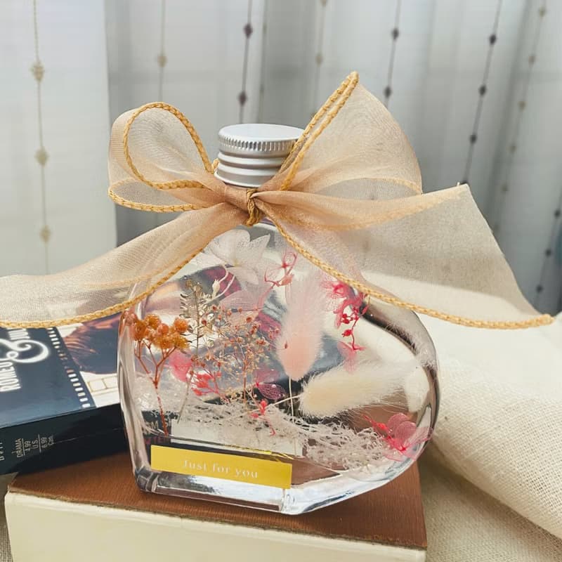 浮游花愛心瓶 情人節 紀念日 七夕 生日 禮物