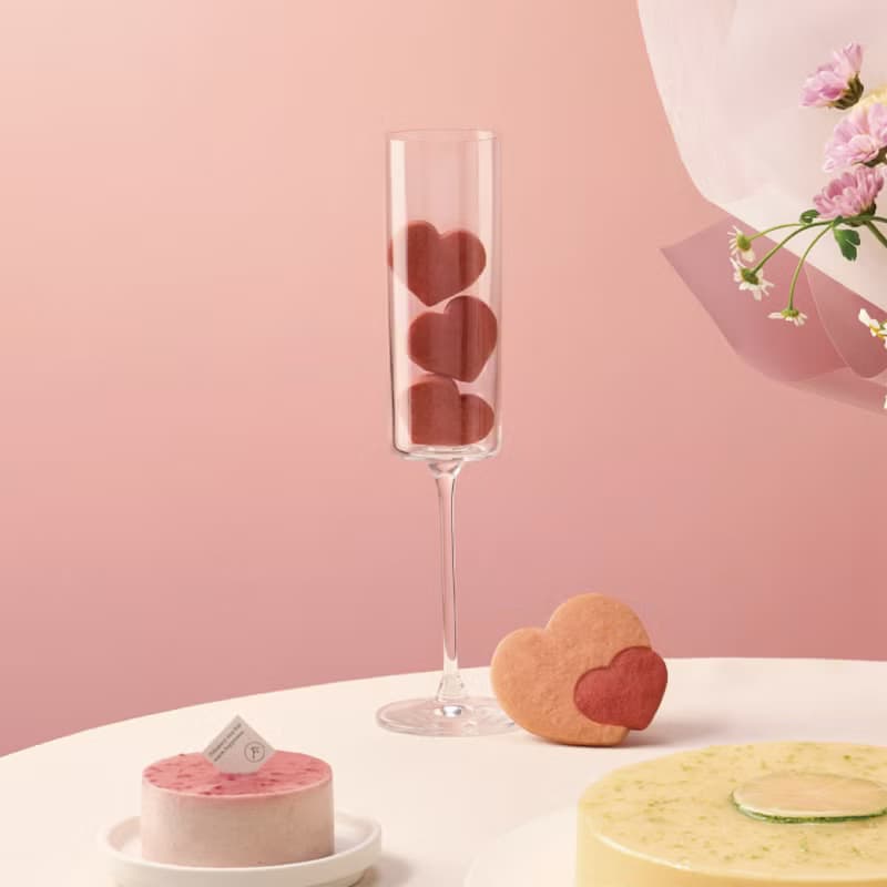 【1%bakery母親節限定】愛心餅乾(純色/3入)